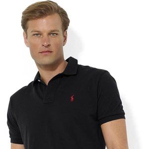 Polo Mens Classic Fit T w Red Horse Logo L